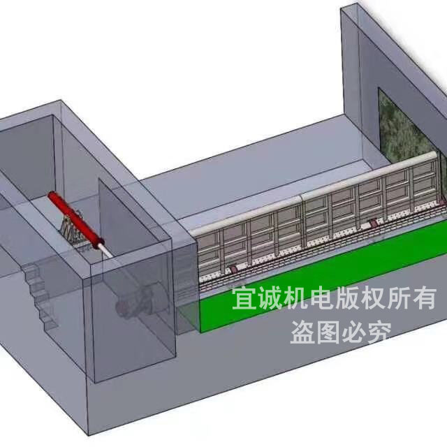 底横轴钢坝结构图